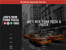 Tablet Screenshot of joesnypizza.net